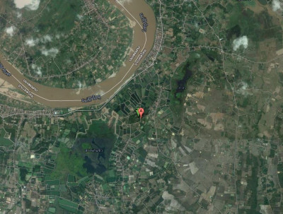 <br>ภาพถ่ายทางอากาศที่ตั้งพระธาตุโพนจิกเวียงงัว